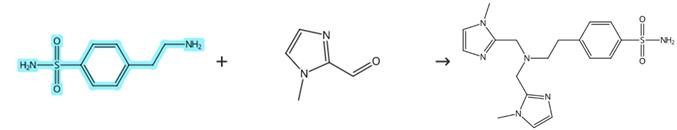 4-(2-氨乙基)苯磺酰胺的縮合反應(yīng)