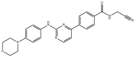 莫洛替尼的化學(xué)結(jié)構(gòu)式