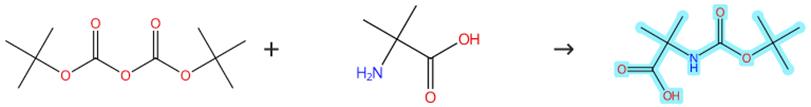 N-叔丁氧羰基-2-甲基丙氨酸的合成路線