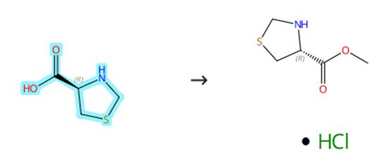 L-硫代脯氨酸的酯化反應(yīng)