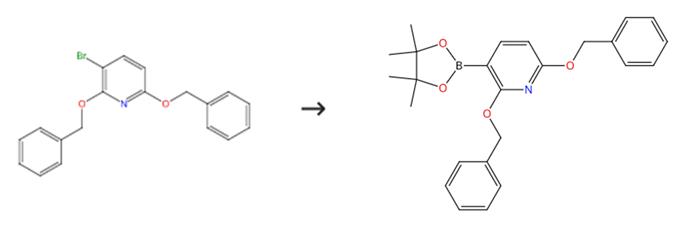 2,6-二(芐氧基)-3-(4,4,5,5-四甲基-1,3,2-二噁硼戊環(huán)-2-基)吡啶的制備