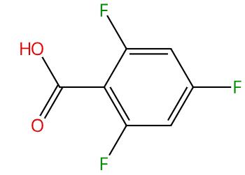 圖1 2，4，6-三氟苯甲酸的結構