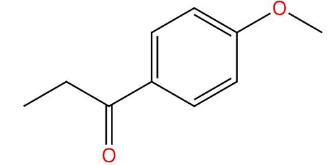 圖1 對甲氧基苯丙酮的結(jié)構(gòu)