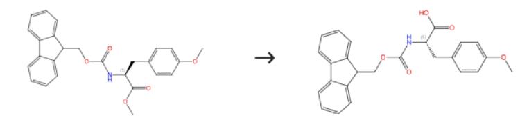 圖1 Fmoc-對甲氧基-L-苯丙氨酸的合成路線