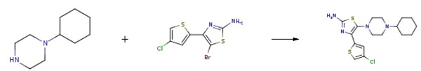 4-(4-chlorothiophen-2-yl)-5-(4-cyclohexylpiperazin-1-yl)thiazol-2-amine