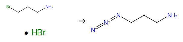 圖1 3-疊氮基丙胺的合成路線