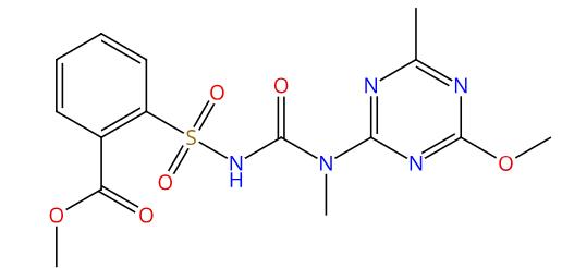 圖1苯磺隆的結(jié)構(gòu)