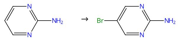 圖1 2-氨基-5-溴嘧啶的合成路線