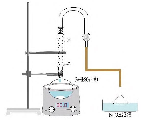 制備硫酸亞鐵銨六水合物改進(jìn)后的實(shí)驗(yàn)裝置