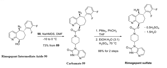 Rimegepant sulfate synthesis