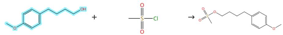 4-(4-甲氧基苯基)-1-丁醇的磺酸酯化反應(yīng)