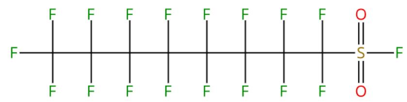圖1全氟辛基磺酰氟的結(jié)構(gòu)式