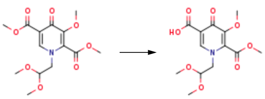 1-(2,2-diMethoxyethyl)-5-Methoxy-6-(Methoxycarbonyl)-4-oxo-1,4-dihydropyridine-3-carboxylic acid