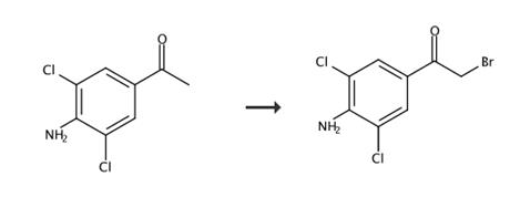 4-氨基-3,5-二氯-Α-溴代苯乙酮的合成路線