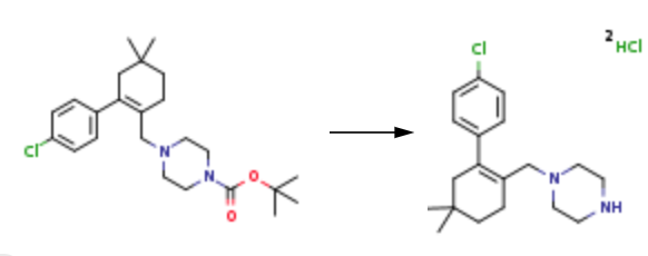 1-((4'-chloro-5,5-dimethyl-3,4,5,6-tetrahydro-[1,1'-biphenyl]-2-yl)methyl)piperazine dihydrochloride