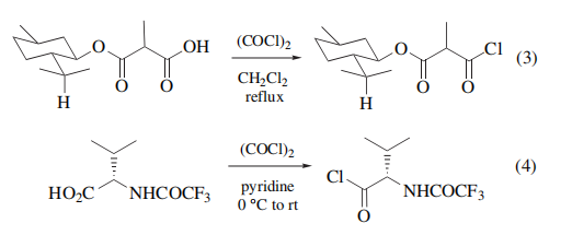 Oxalyl chloride Reactions