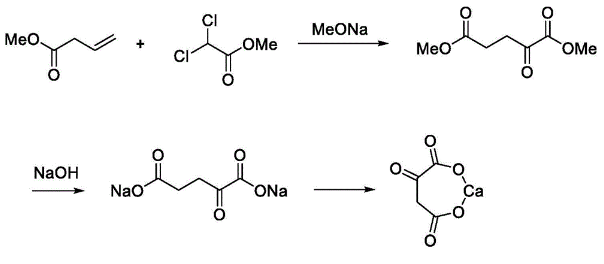 α-酮戊二酸鈣的合成路線