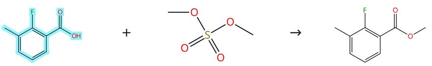 2-氟-3-甲基苯甲酸的酯化反應(yīng)