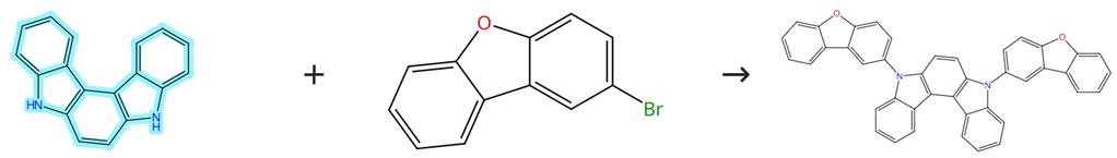 吲哚并[2,3-C]咔唑的偶聯(lián)反應(yīng)