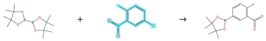 4-氯-2-硝基甲苯的硼化反應(yīng)