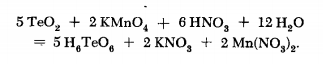 TELLURIC ACID synthesis