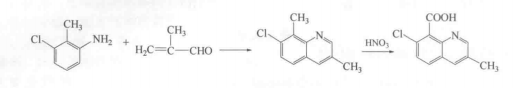 氯甲喹啉酸的合成路線