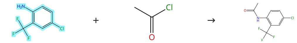 2-氨基-5-氯三氟甲苯的?；磻?yīng)