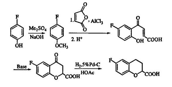 6-氟色滿(mǎn)-2-羧酸的合成