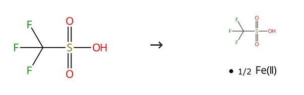 三氟甲磺酸亞鐵(II)的合成路線