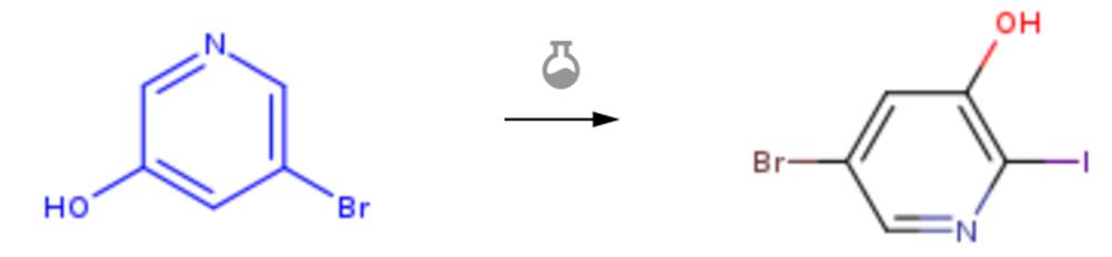 3-溴-5-羥基吡啶的碘化反應(yīng)