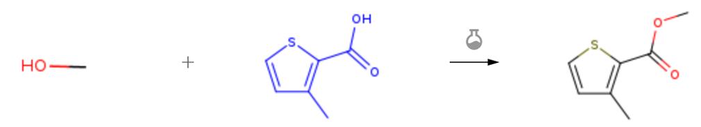 3-甲基噻吩-2-羧酸的酯化反應(yīng)