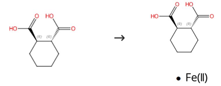 (1R,2R)-1,2-環(huán)己烷二甲酸絡(luò)合金屬鐵離子