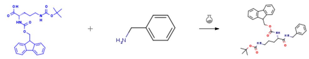 N-Fmoc-N'-Boc-L-鳥氨酸的縮合與脫保護(hù)