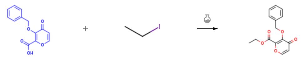 3-(芐氧基)-4-氧代-4H-吡喃-2-羧酸的酯化反應(yīng)