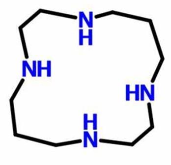 1,4,8,11-四氮雜環(huán)十四烷的化學(xué)結(jié)構(gòu)式