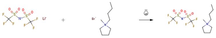 1-正丁基-1-甲基吡咯烷二(三氟甲基磺酰)酰亞胺的合成2.png