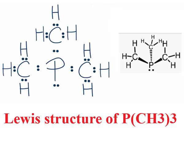 Lewis structure of trimethylphosphine