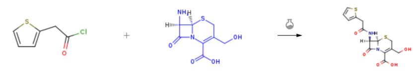 羥甲基-7-氨基頭孢烷酸的?；磻?yīng)