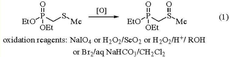 Diethyl Methylsulfinylmethylphosphonate synthesis route