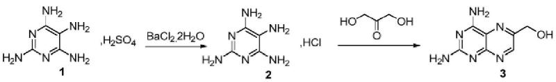 2,4-二氨基-6-羥甲基蝶啶的合成.png