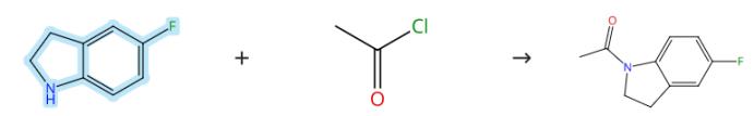 5-氟吲哚啉的?；磻?/></p><p style=