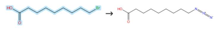 9-溴壬酸的疊氮化反應(yīng)