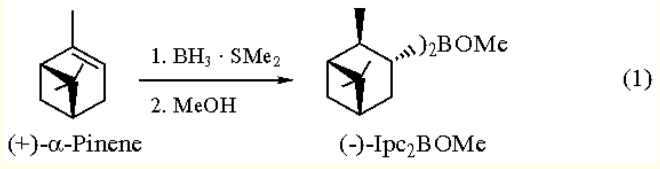 ( )-B-METHOXYDIISOPINOCAMPHEYLBORANE synthesis