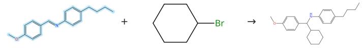 N-(4-甲氧基苯亞甲基）-4-丁基苯胺的加成反應(yīng)