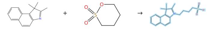 1,1,2-三甲基-3-(4-磺酸丁基)-1H-苯并[E]吲哚內(nèi)鹽的制備與縮合反應(yīng)