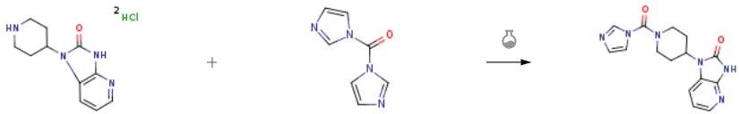 1-(1-(1H-咪唑酸乙酯-1-羰基)吡啶-4-YL)-1H-咪唑[4,5-B]吡啶-2(3H)-酮的合成.png