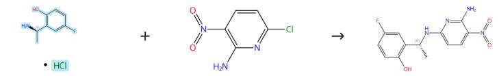 (R)-2-(1-氨基乙基)-4-氟苯酚鹽酸鹽的芳香親核取代反應