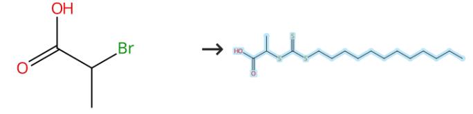 2-[(十二基硫硫代碳酰)硫]丙酸的制備與酯化反應