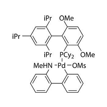 Methanesulfonato(2-dicyclohexylphosphino-3,6-dimethoxy-2',4',6'-tri-i-propyl-1,1'-biphenyl)(2'-methylamino-1,1'-biphenyl-2-yl)palladium(II) / BrettPhos Pd G4