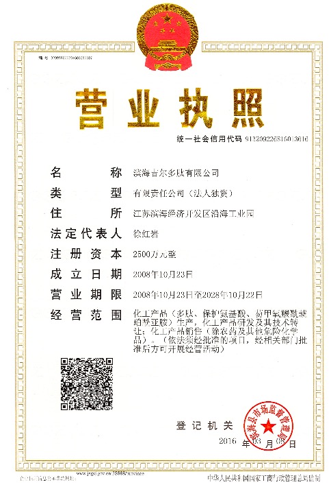 Business License Of EnterpriseLegal Person